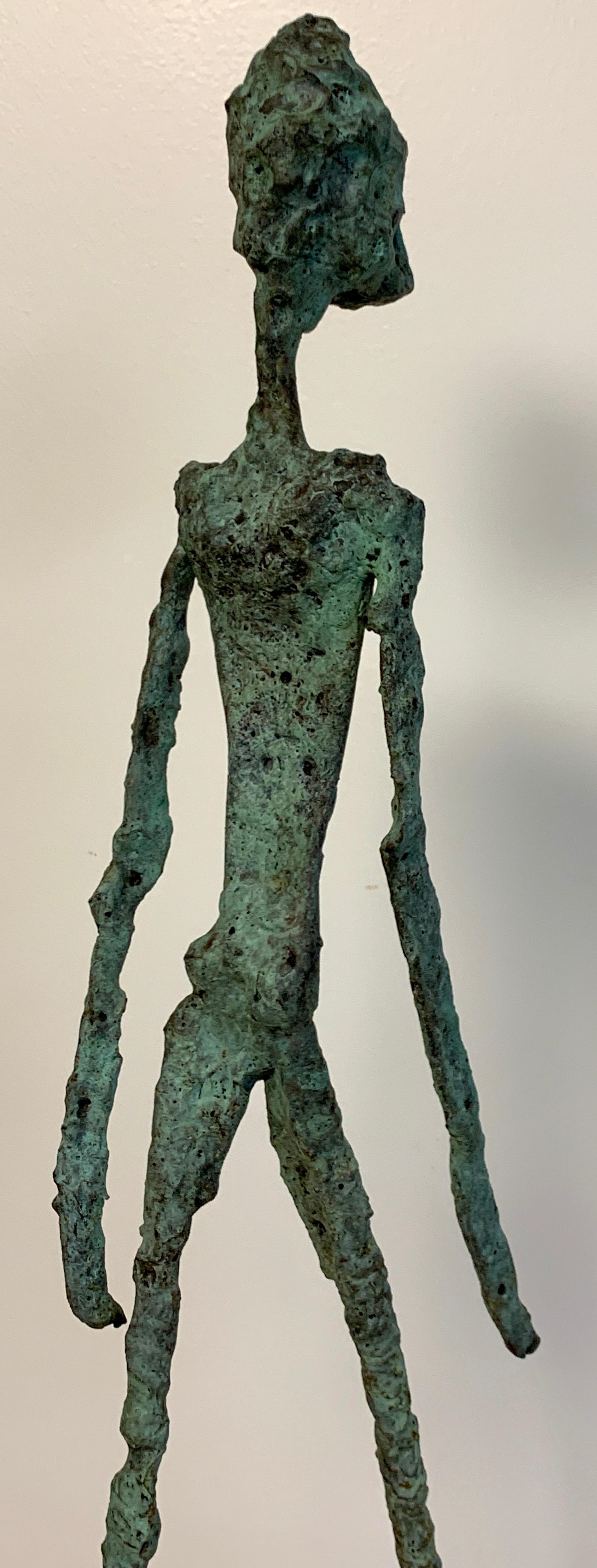 Modern Bronze 'Walking Man' Sculpture 5