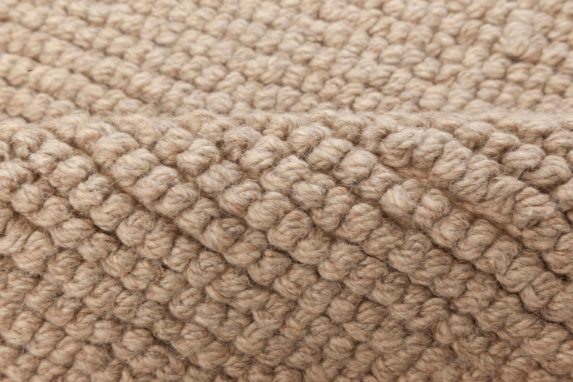Modern Brown Flat-Weave Wool rug by Doris Leslie Blau
Size: 9'1