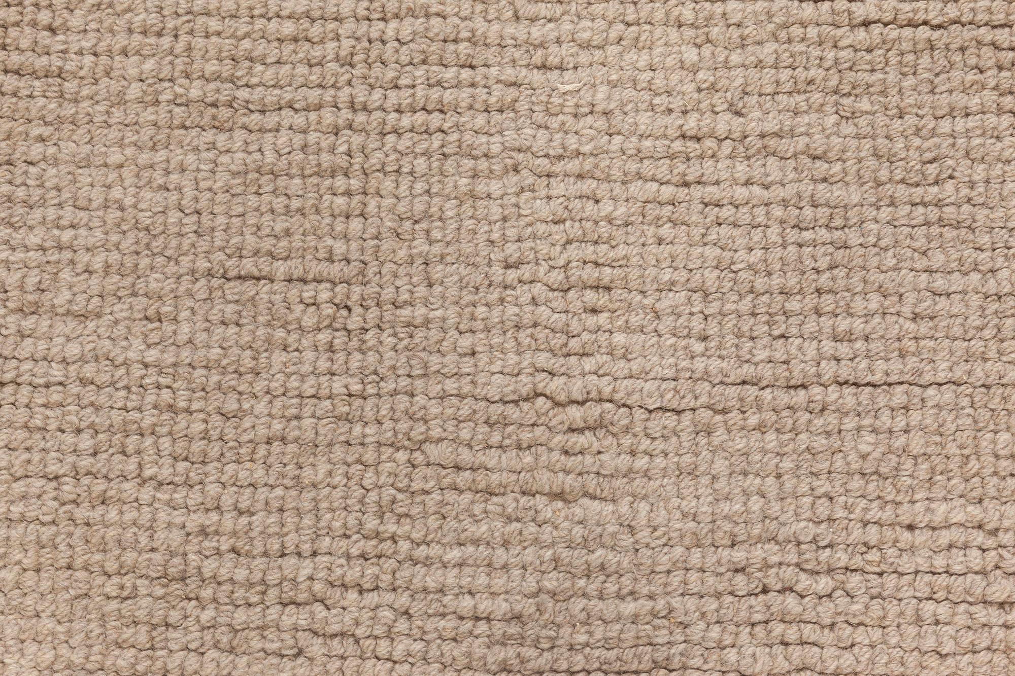 Moderne Tapis moderne en laine marron à tissage plat de Doris Leslie Blau en vente