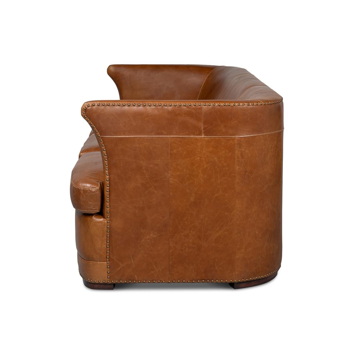 modern brown leather couches