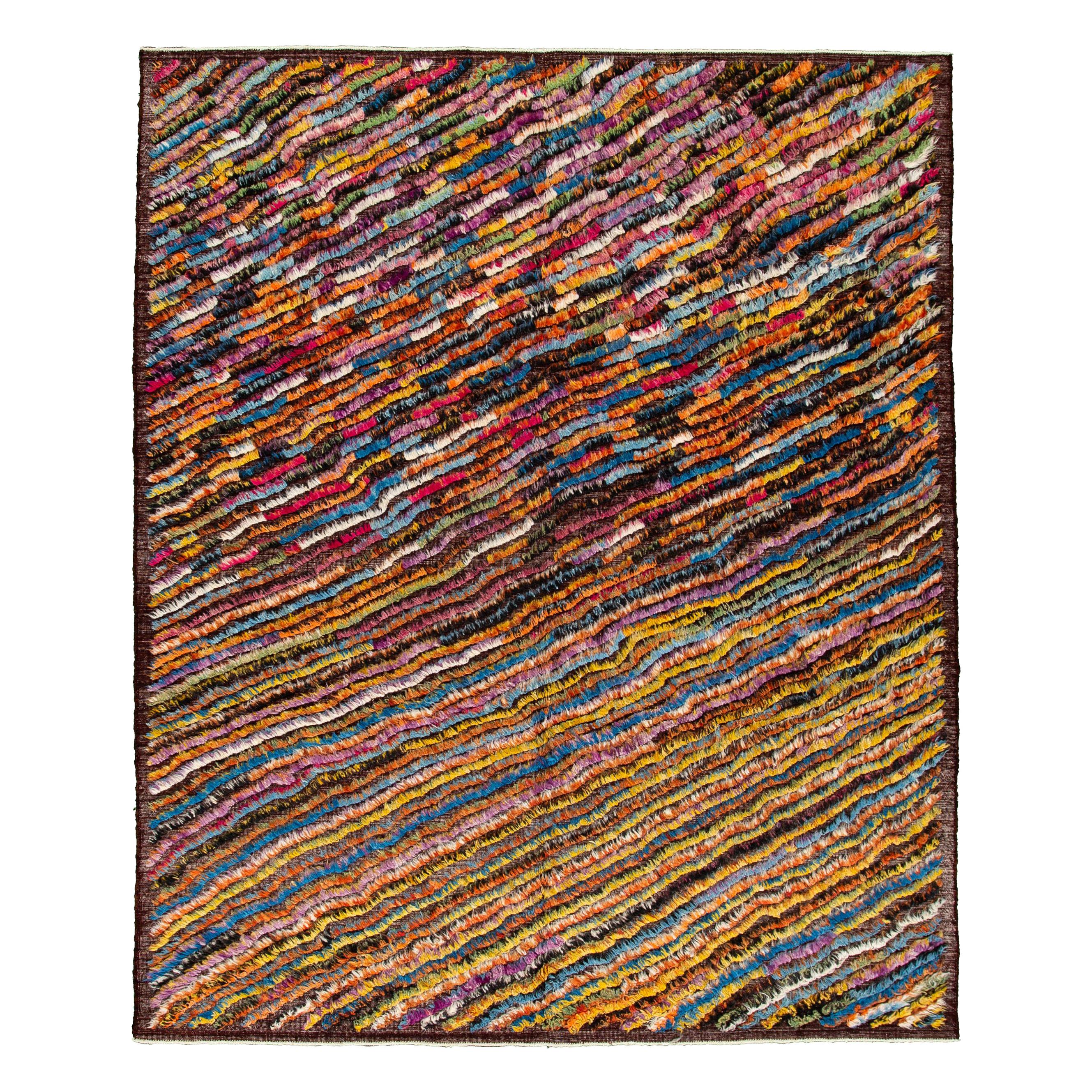 Modern Moroccan Style Shag Rug at 1stDibs