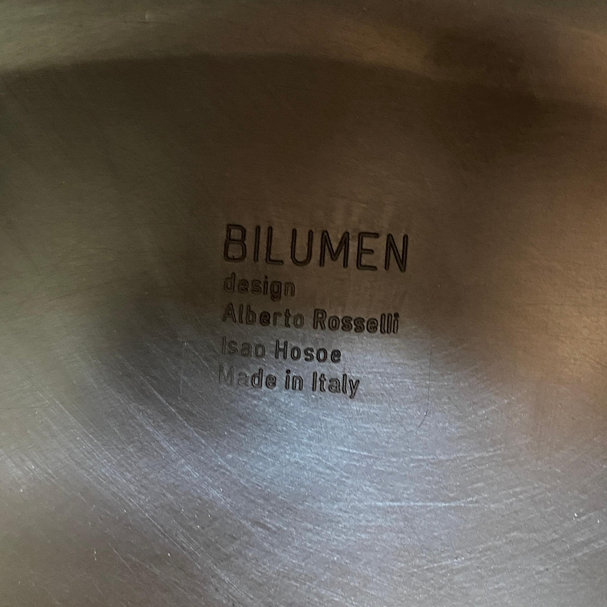 Modern Brown Plastic Table by Alberto Rosselli and Isao Hosoe for Bilumen, 1980s For Sale 4