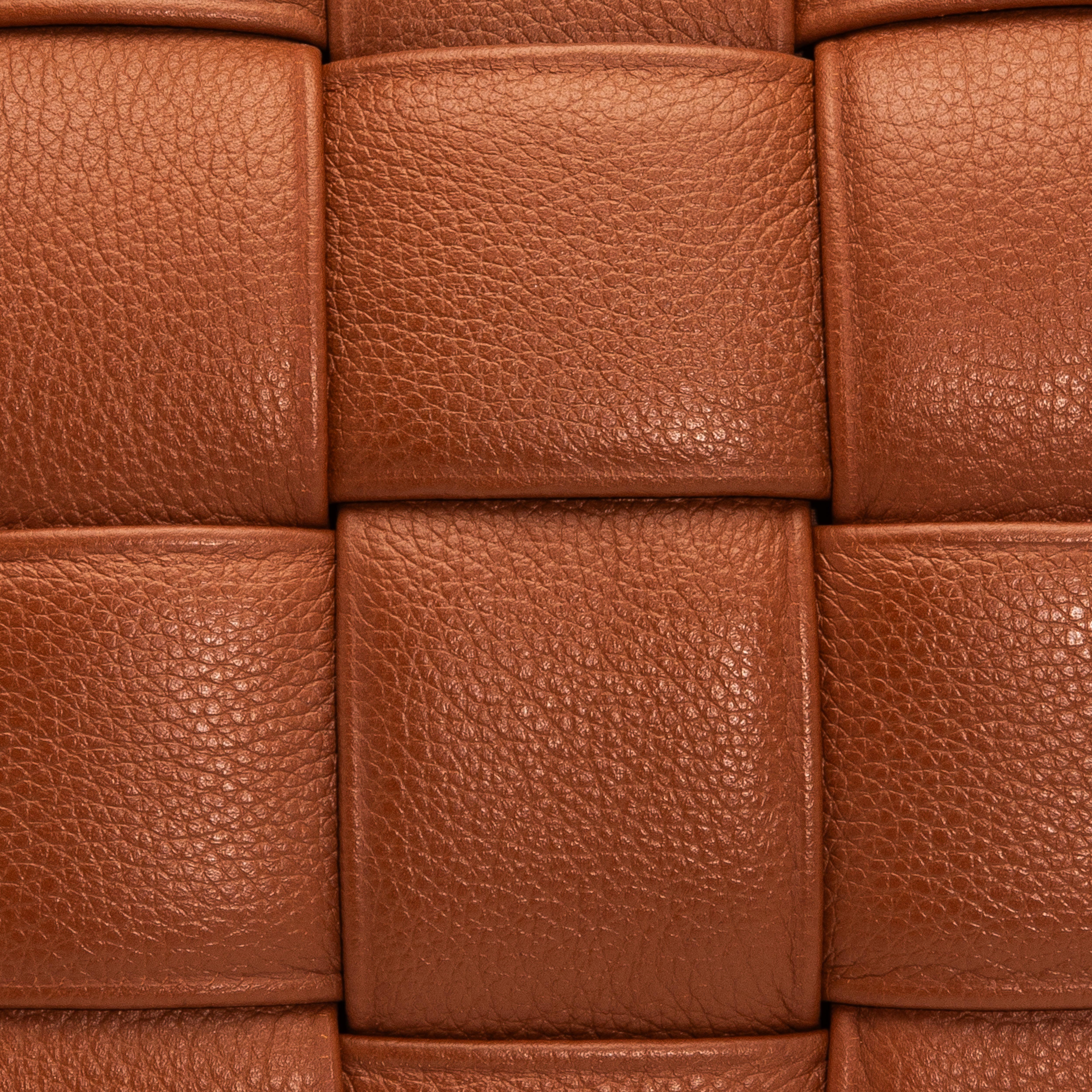American Modern Brown Woven Leather Decorative Lumbar Pillow For Sale