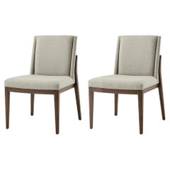 Modern Brushed Beech Dining Chairs