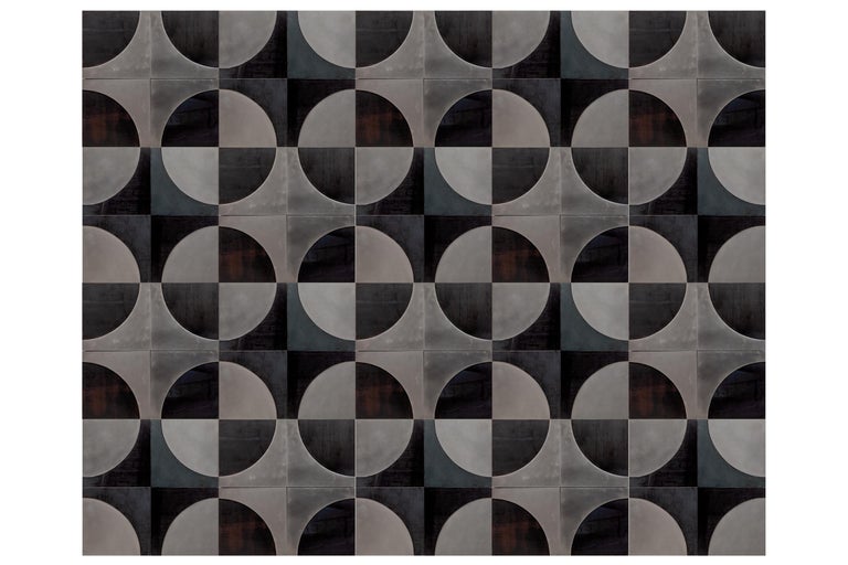 Modern Brutalist Art Wall Decoration In Metal Black And Silver 1960s Belgium For Sale At 1stdibs