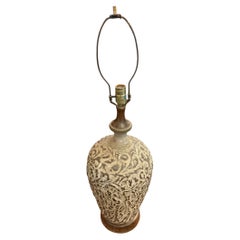 Modern Brutalist Form Clay Table Lamp Clay Table Lamp