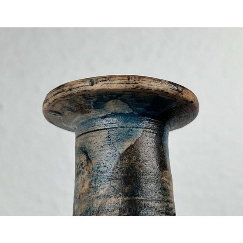 Moderne brutalistische deutsche Studio Pottery Vase von Gerhard Liebenthron, 1975 (20. Jahrhundert) im Angebot