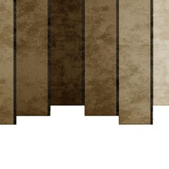 Modern Brutalist Irregular Shape Rug Geometric Pattern Beige, Sand, Brown, Black