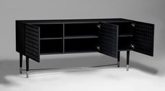 Modern Buffet or Cabinet in Black Oak