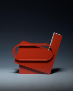 Fauteuil bourgogne moderne Hidden Entourage par Supaform