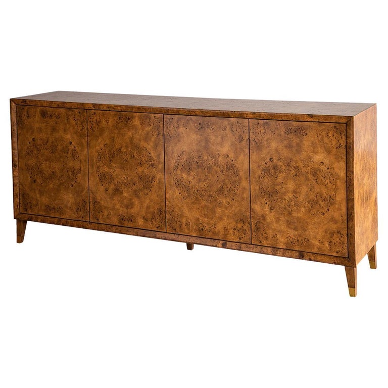 Modern Burl Buffet Sideboard For Sale at 1stDibs | burled wood sideboard,  burl wood sideboard