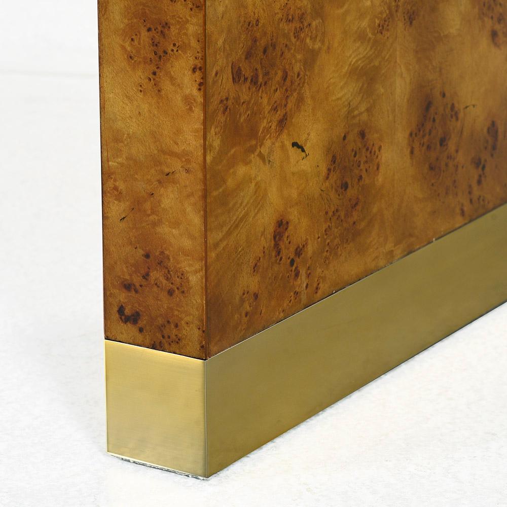 Modern Burl Wood Console Table In New Condition For Sale In Westwood, NJ