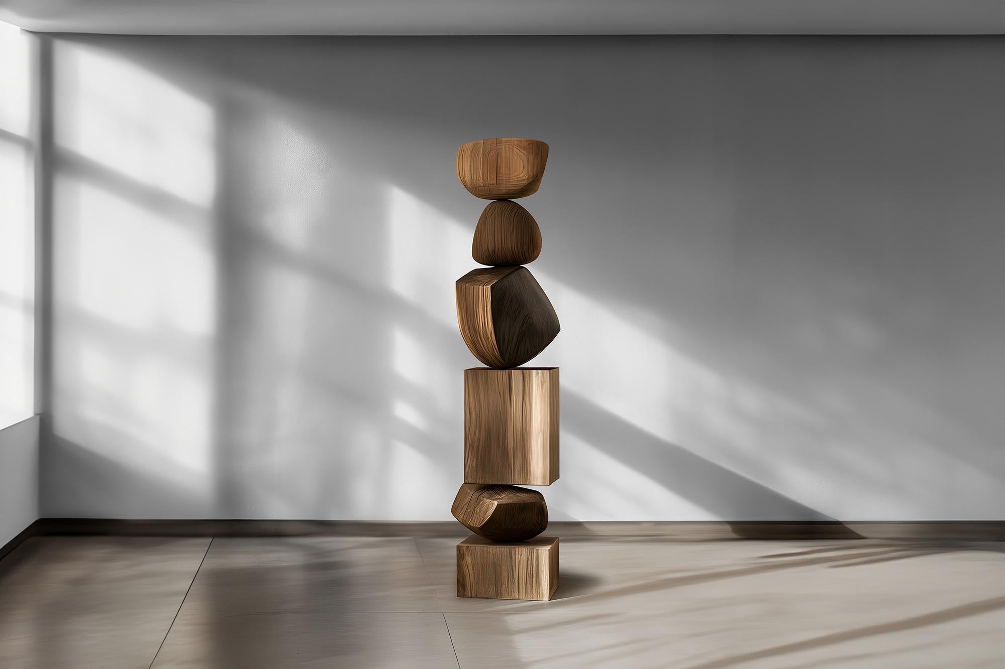 Modern Burned Oak Totem, a Design of Sleek Darkness, Still Stand No101
_
Joel Escalona's wooden standing sculptures are objects of raw beauty and serene grace. Each one is a testament to the power of the material, with smooth curves that flow into