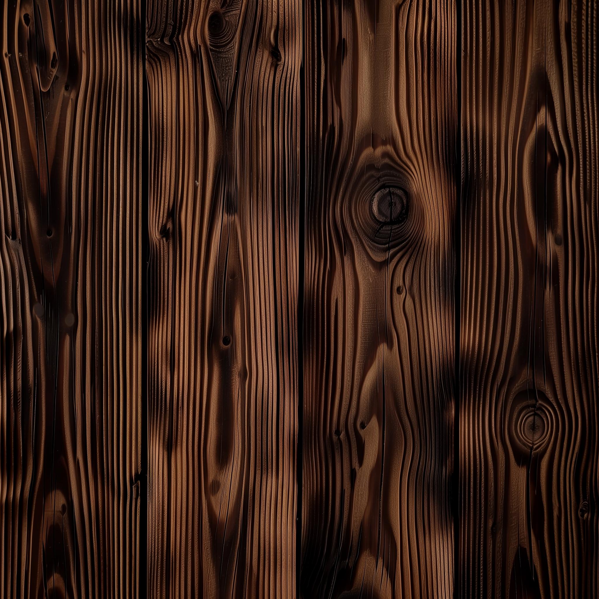 Contemporary Modern Burned Oak Totem, a Design of Sleek Darkness, Still Stand No101 For Sale