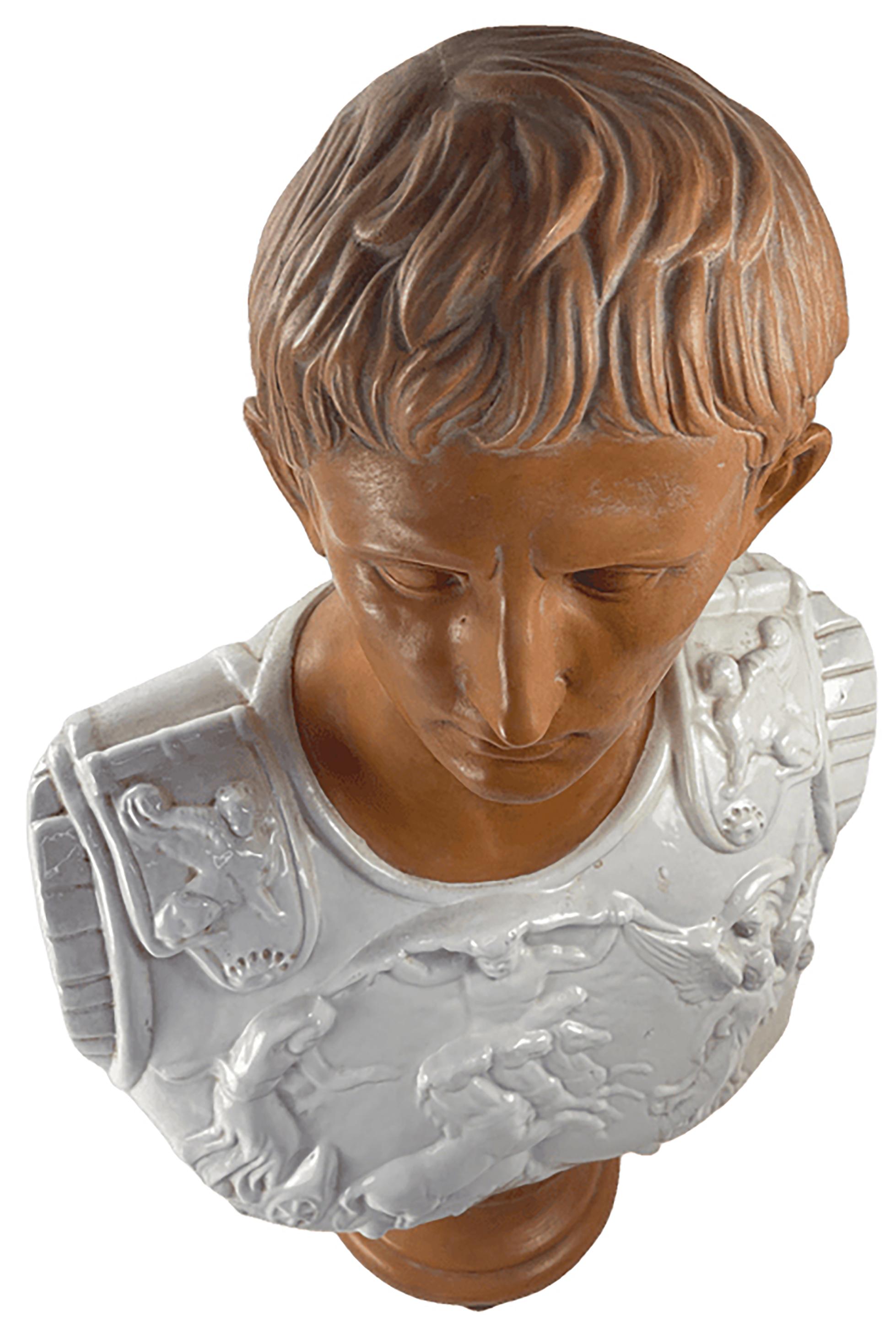 Classical Roman Modern Bust of a Roman Soldier For Sale