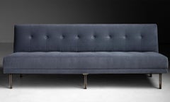Modern Buttonback Sofa in Virgin Wool by Rosemary Hallgarten, Italy circa 1960