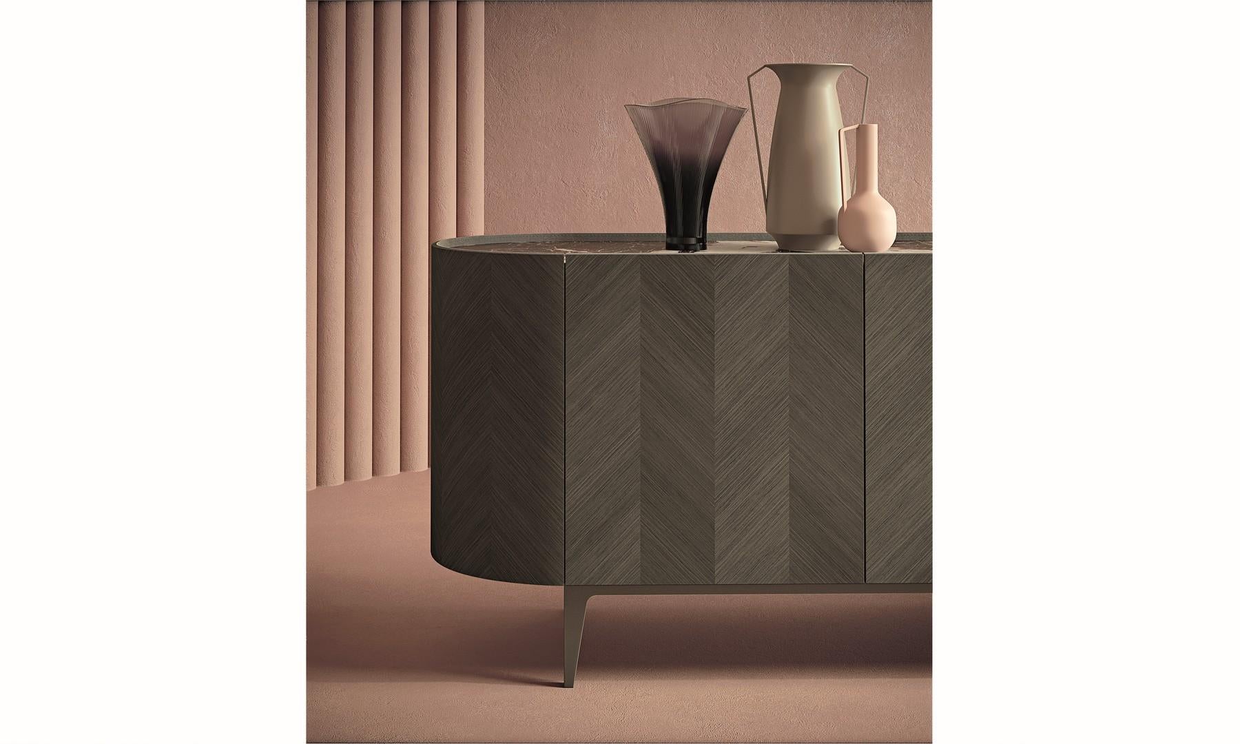 Moderne Anrichte von Carpanelli Alfea aus Edelholz im Zustand „Neu“ im Angebot in Desio, IT