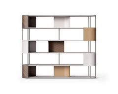 Libreria moderna by Carpanelli Gae in legno e pelle