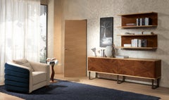 Enfilade incrusté moderne en noyer Canaletta de Giueseppe Carpanelli Desyo