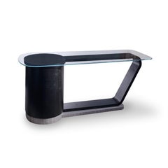 Modern by Giuseppe Carpanelli 2019 Writing Desk with leather top