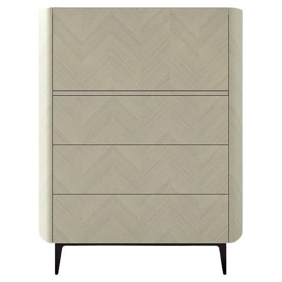 Modern by Giuseppe Carpanelli Alfea sideboard with flap and marble top For Sale