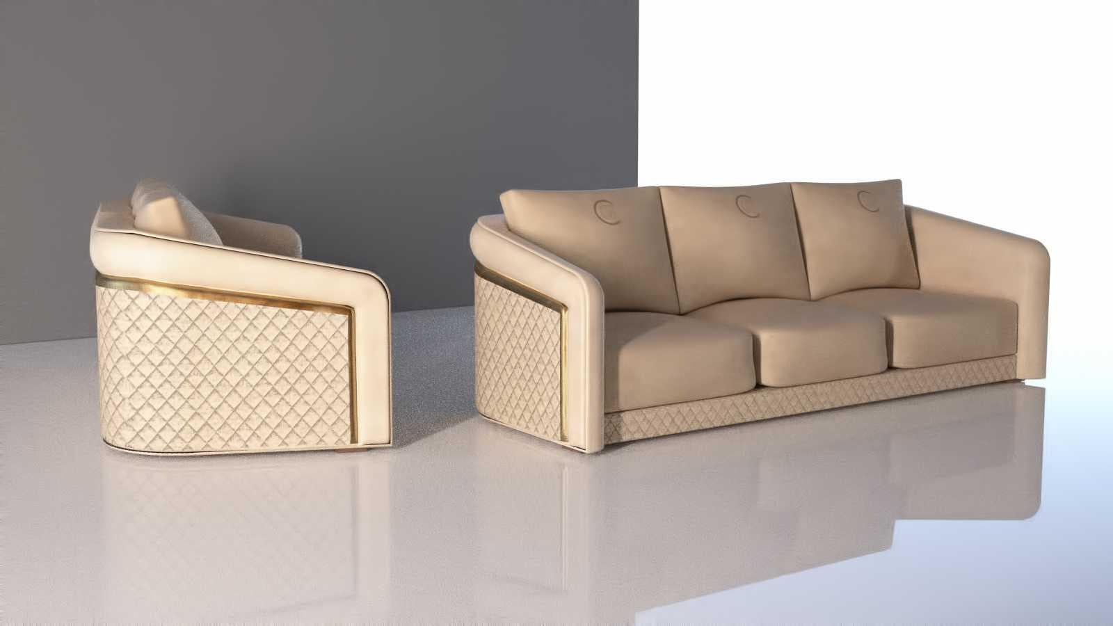 Modern by Giuseppe Carpanelli Desyo 3-Sitz-Sofa (Italienisch) im Angebot