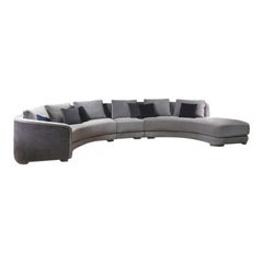 Modern by Giuseppe Carpanelli Desyo Curvy Sofa with Quilted Back