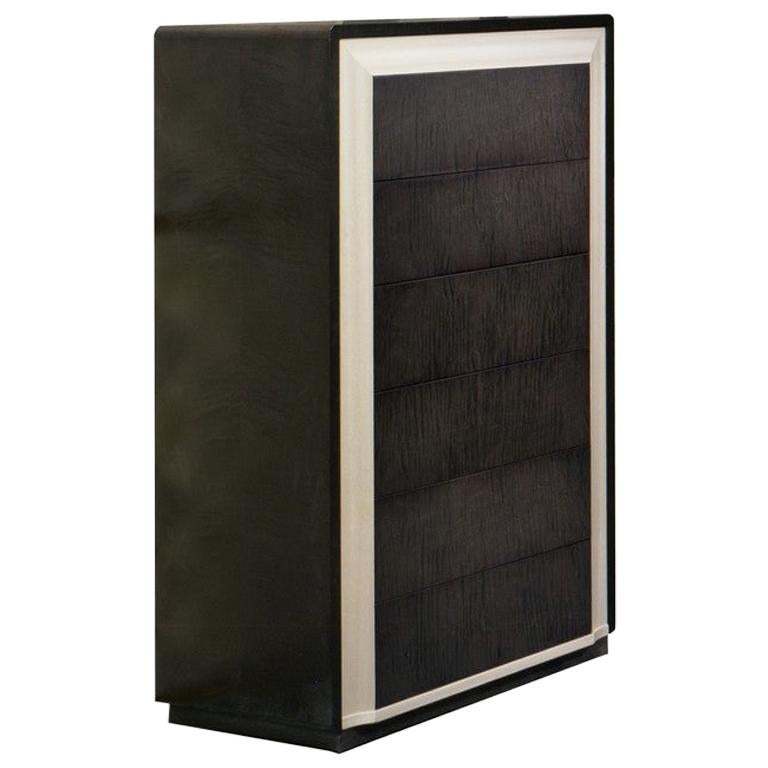 Modern by Giuseppe Carpanelli Galileo Cabinet Pama and Sycomoro Wood For Sale