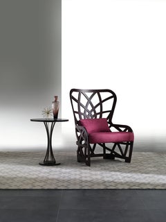 Modern von Giuseppe Carpanelli Galileo, Sessel aus Eiche mit durchbrochenem Sessel