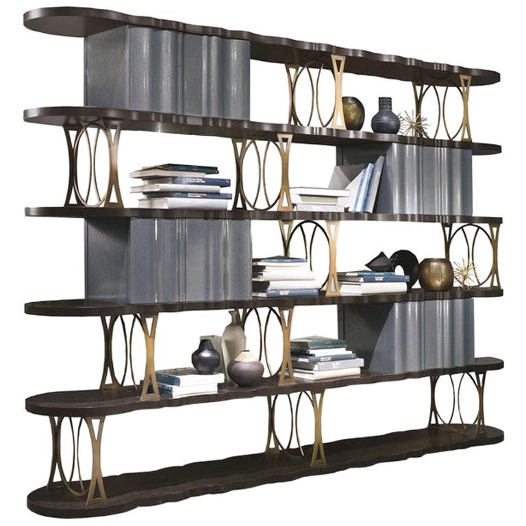 Modern by Giuseppe Carpanelli Mistral Bookcase Composition For Sale