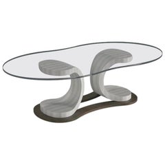 Modern by Giuseppe Carpanelli Mistral Oval Coffe Table Canaletta Walnut