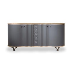 Credenza Mistral di Giuseppe Carpanelli Moderna con ante rivestite