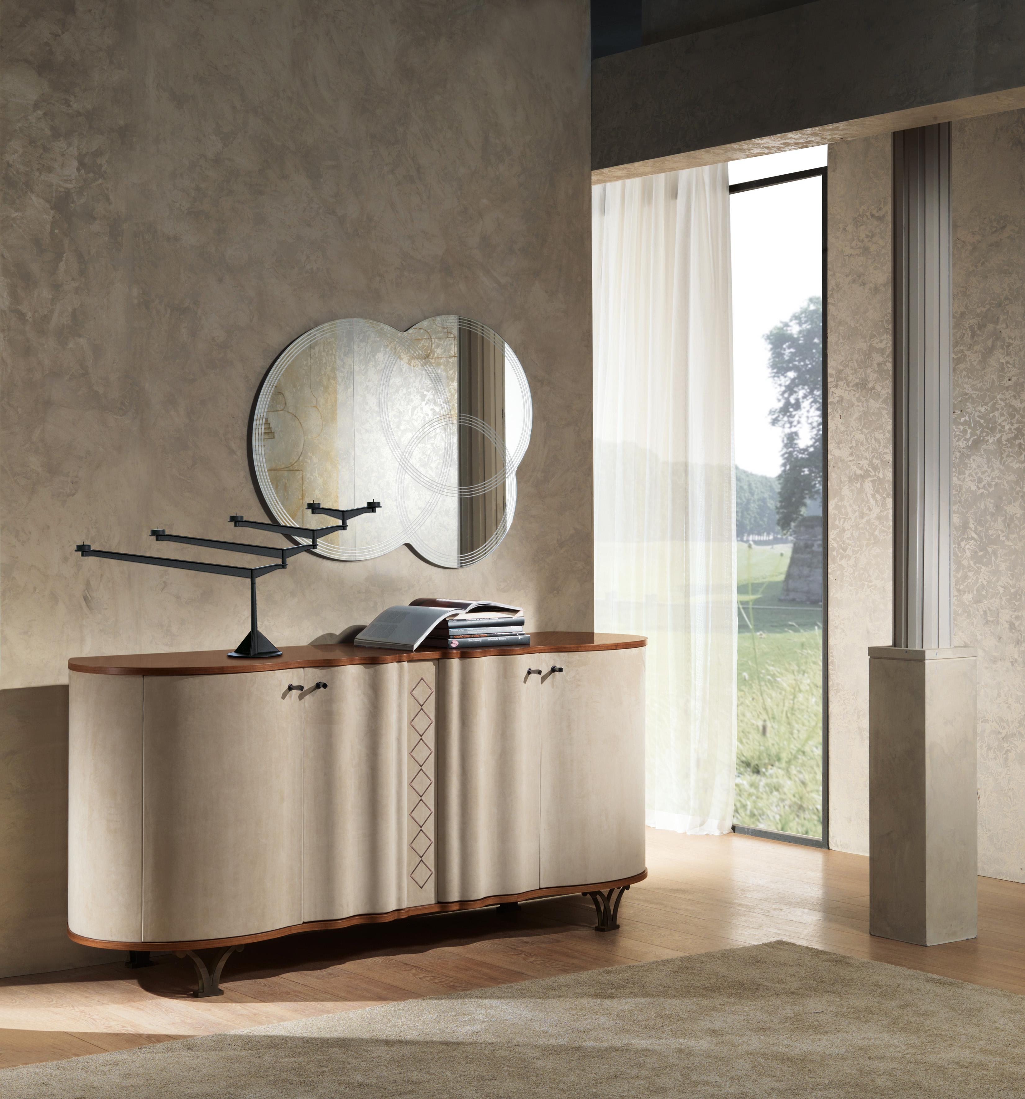 Italian Modern by Giuseppe Carpanelli Mistral Sideboard with Coated Doors For Sale