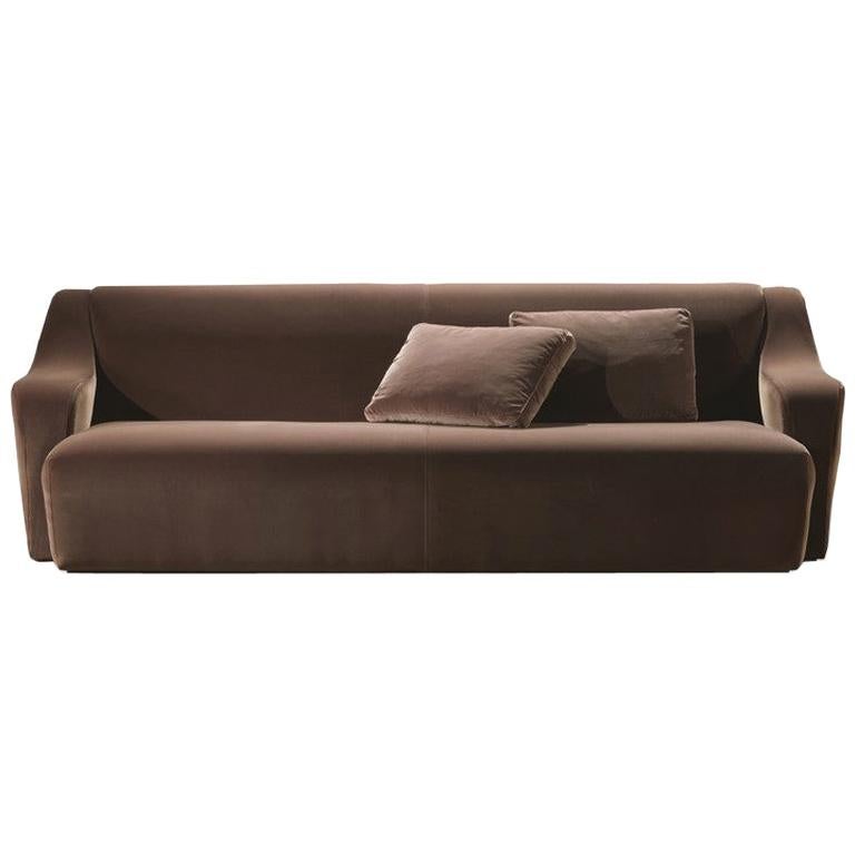 Modern by Giuseppe Carpanelli Morfeo Sofa in velvet For Sale