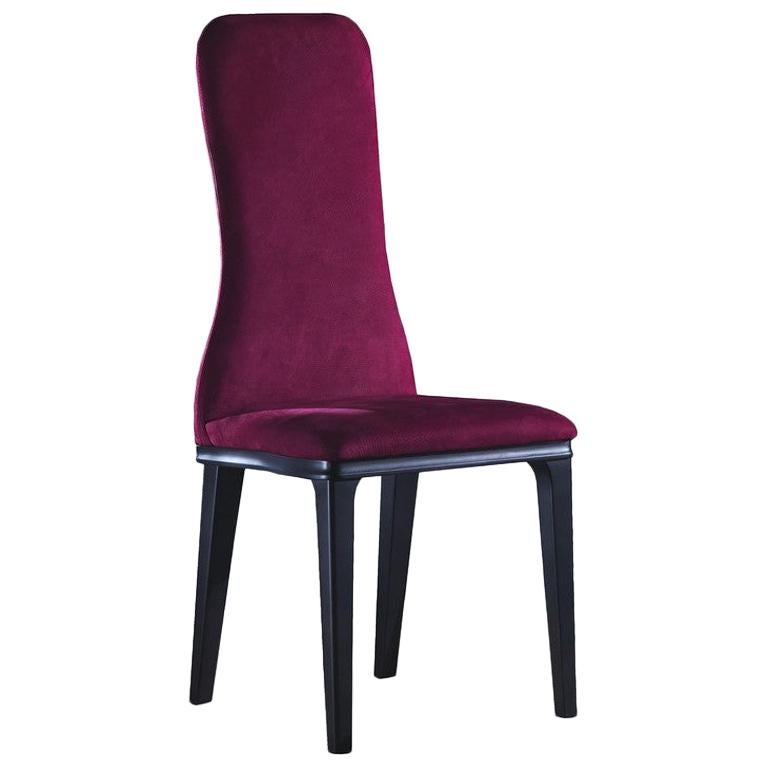 Modern by Giuseppe Carpanelli Otical Skin Padded Chair in velvet