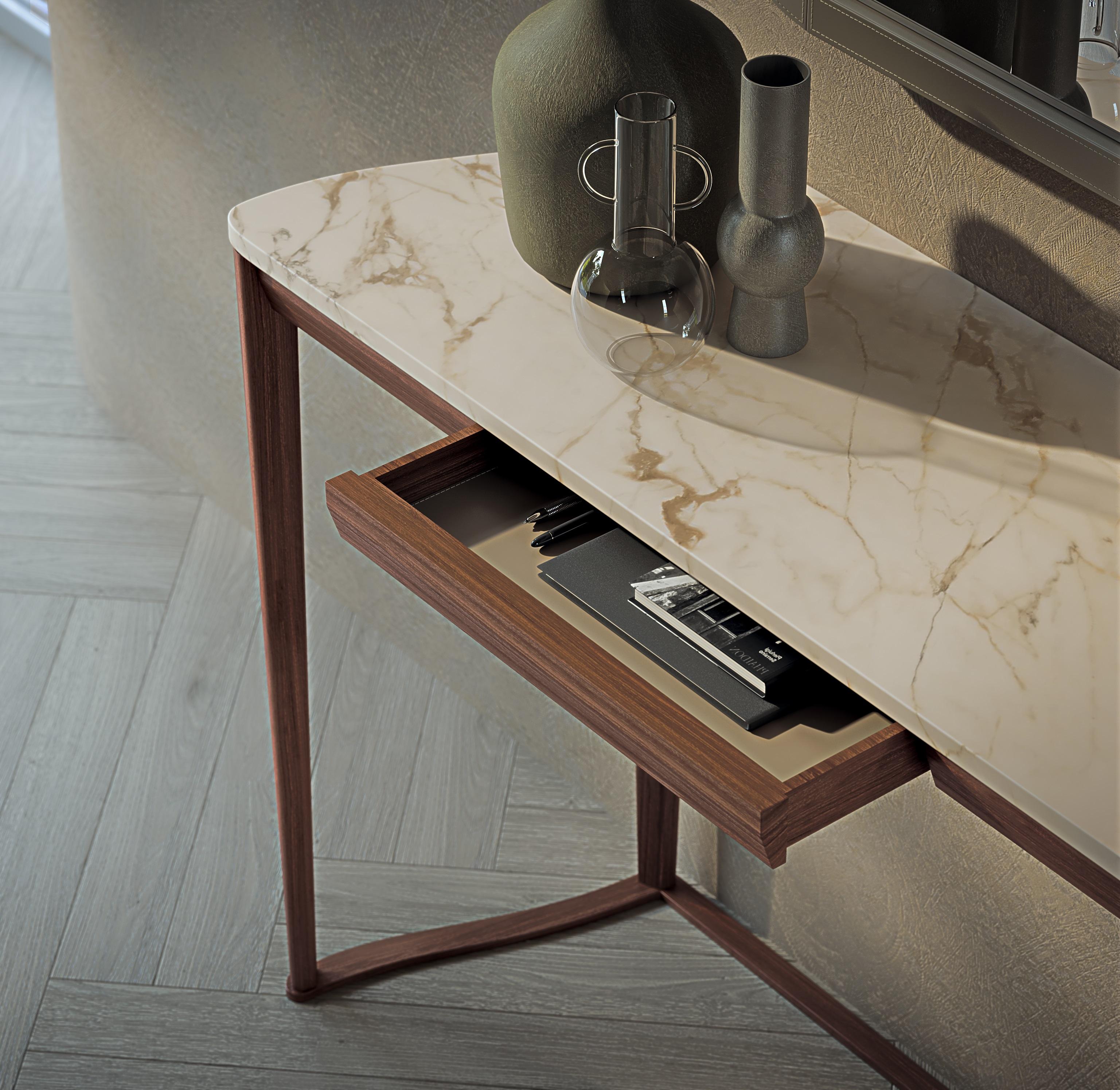Modern by Giuseppe Carpanelli Pegaso Consolle with Marble Top In New Condition For Sale In Desio, IT