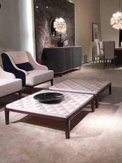 Modern by Giuseppe Carpanelli Quadratischer kleiner Tisch mit Intarsien