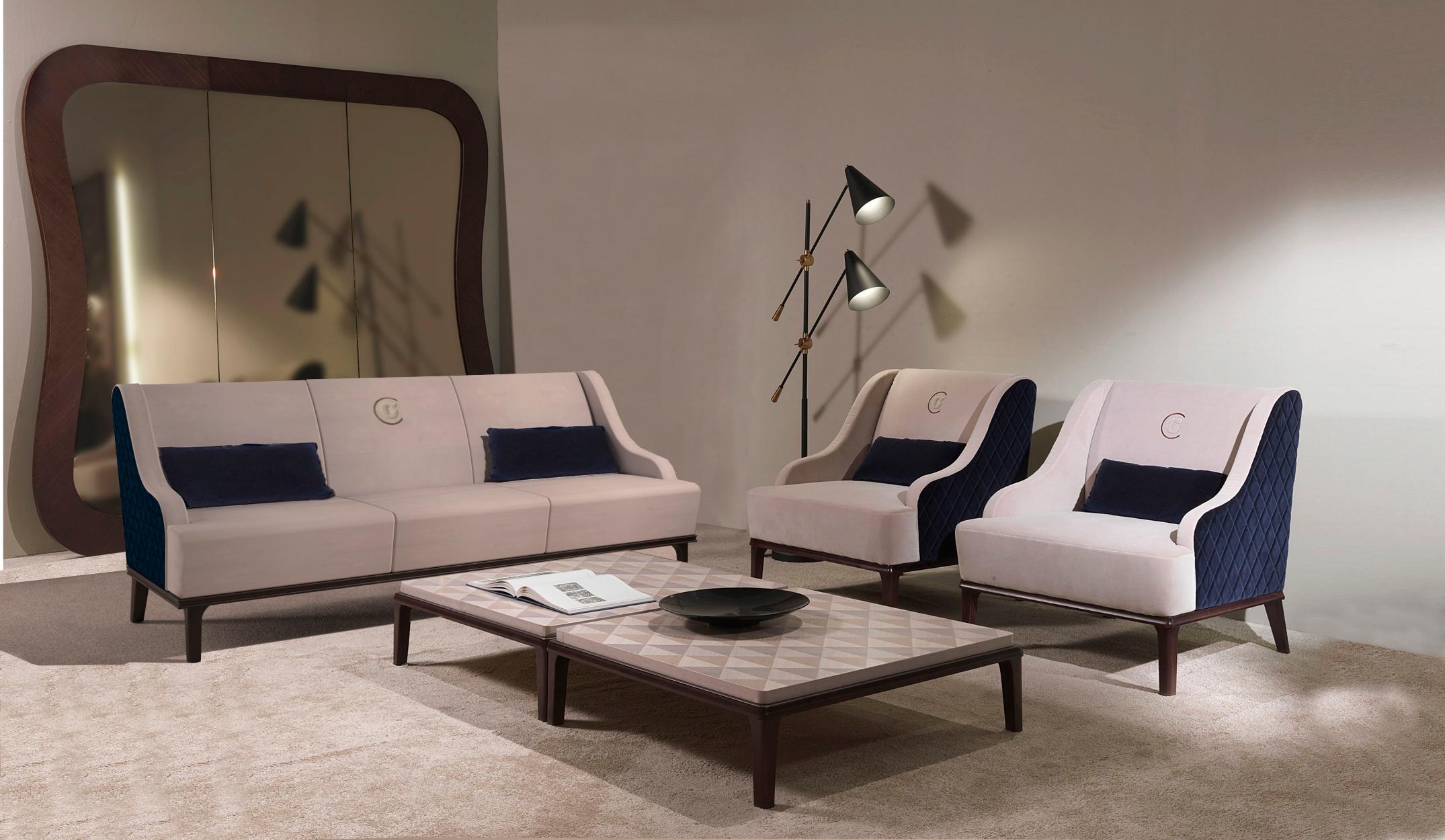 Italian Modern by Giuseppe Carpanelli Square Sofa For Sale