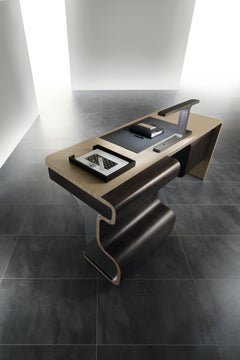 Modern by Giuseppe Carpanelli Wave Writing Desk in Pama and Sycomore