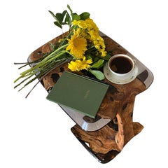 Modern C Side Resin Epoxy End Table - Table d'appoint pour salon