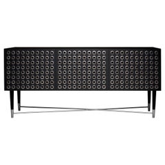 Modern Cabinet in Black Oak by Larissa Batista