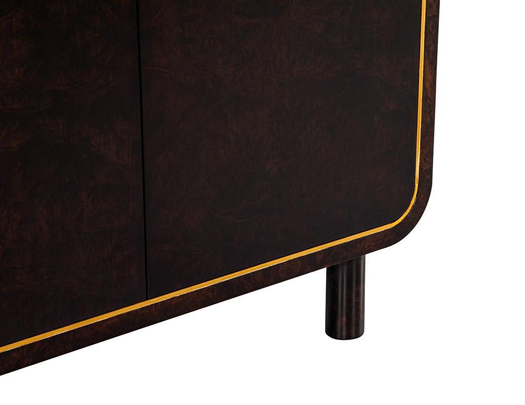 Modern Cabinet with Inlay Brass Metal For Sale 1