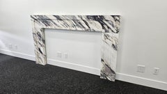 Modern Calacatta Viola Fireplace