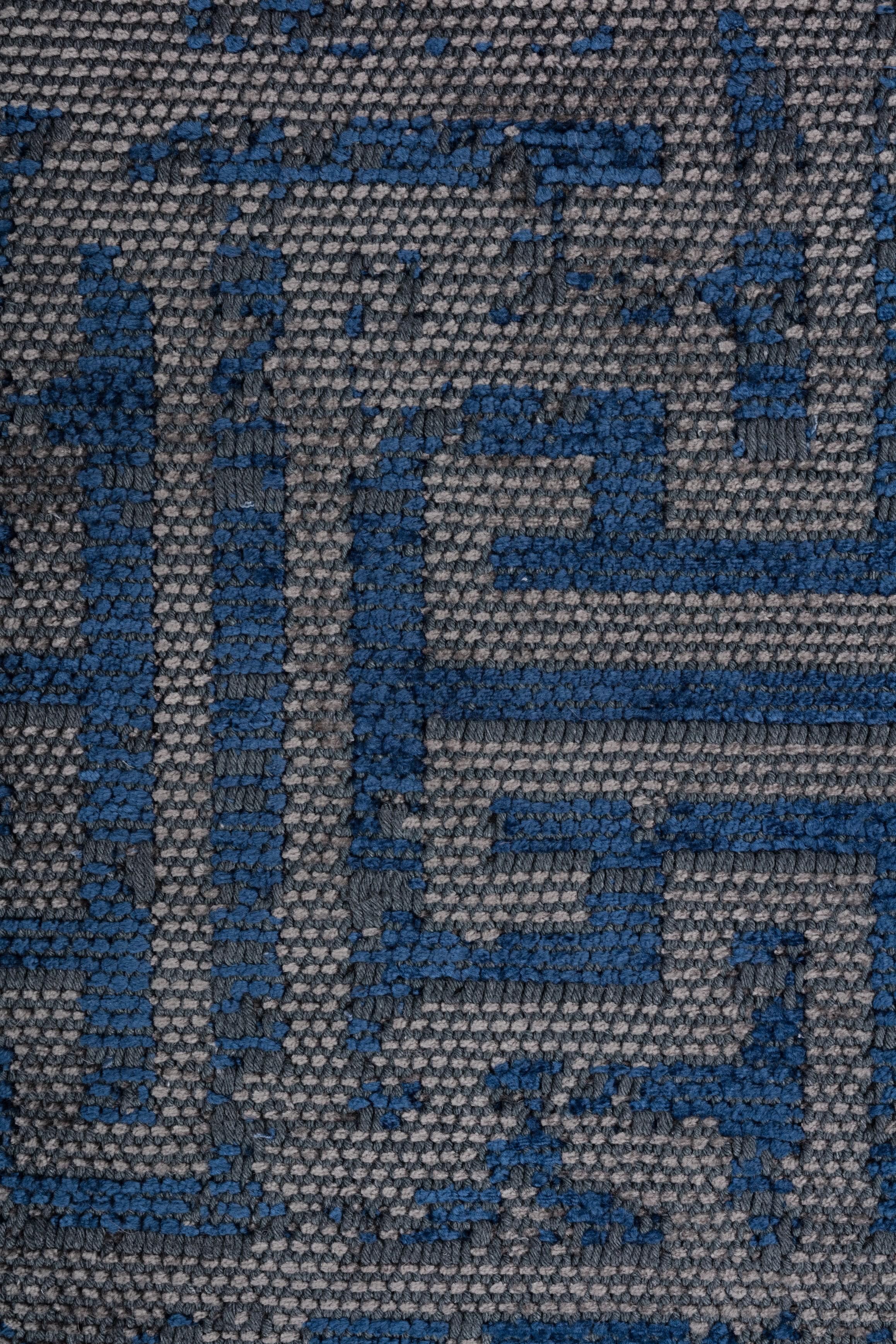 in vendita:  (Blu) Tappeto di lusso Camouflage moderno rifinito a mano 5