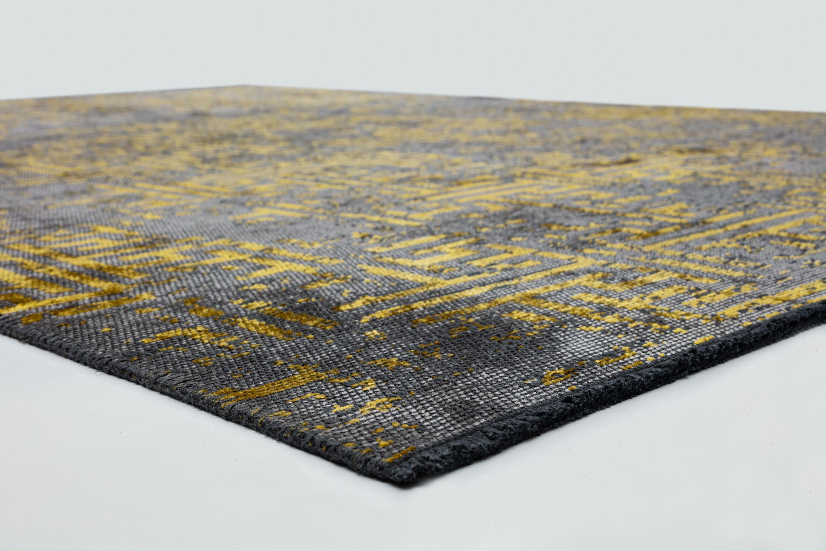 in vendita:  (Grigio) Tappeto di lusso Camouflage moderno rifinito a mano 4