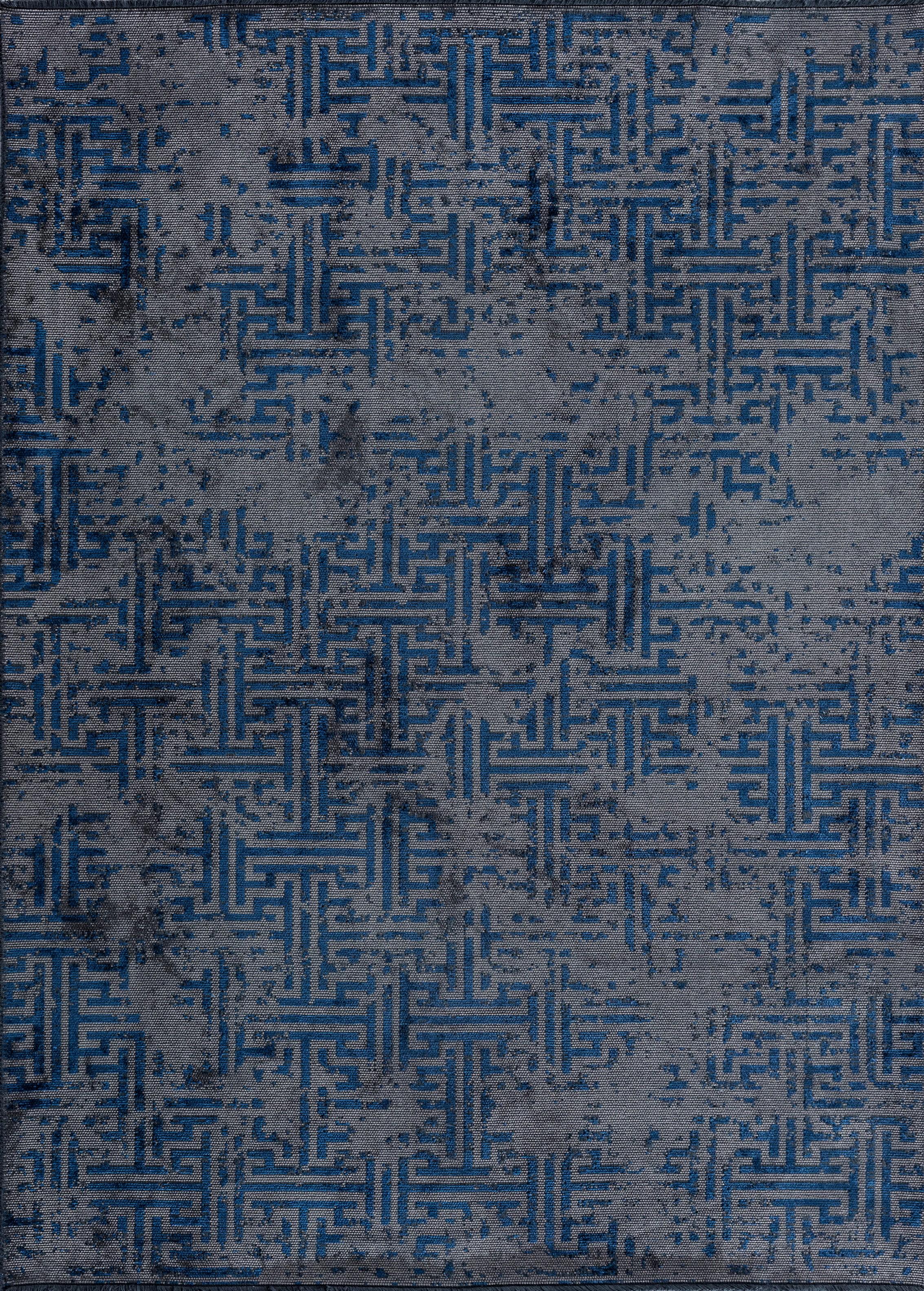 in vendita:  (Blu) Tappeto di lusso Camouflage moderno rifinito a mano