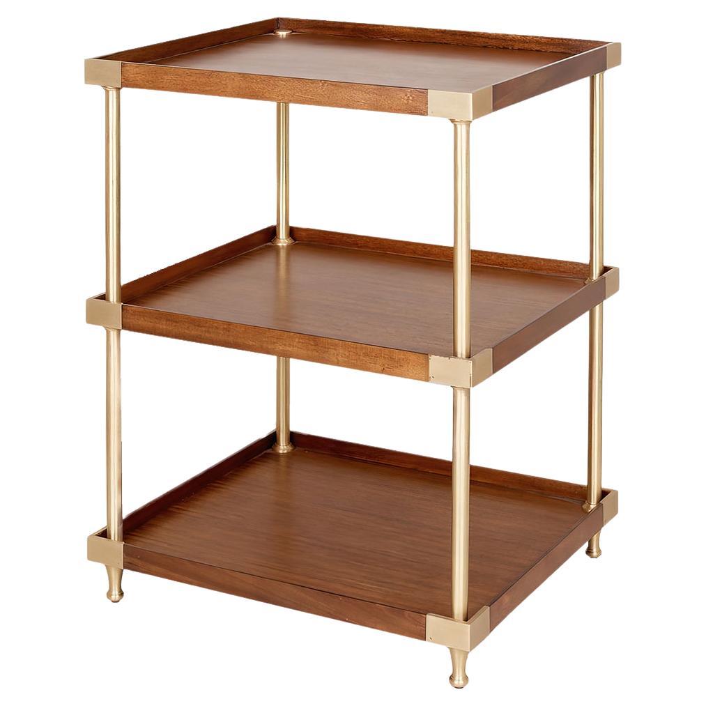 Modern Campaign Style Etagere