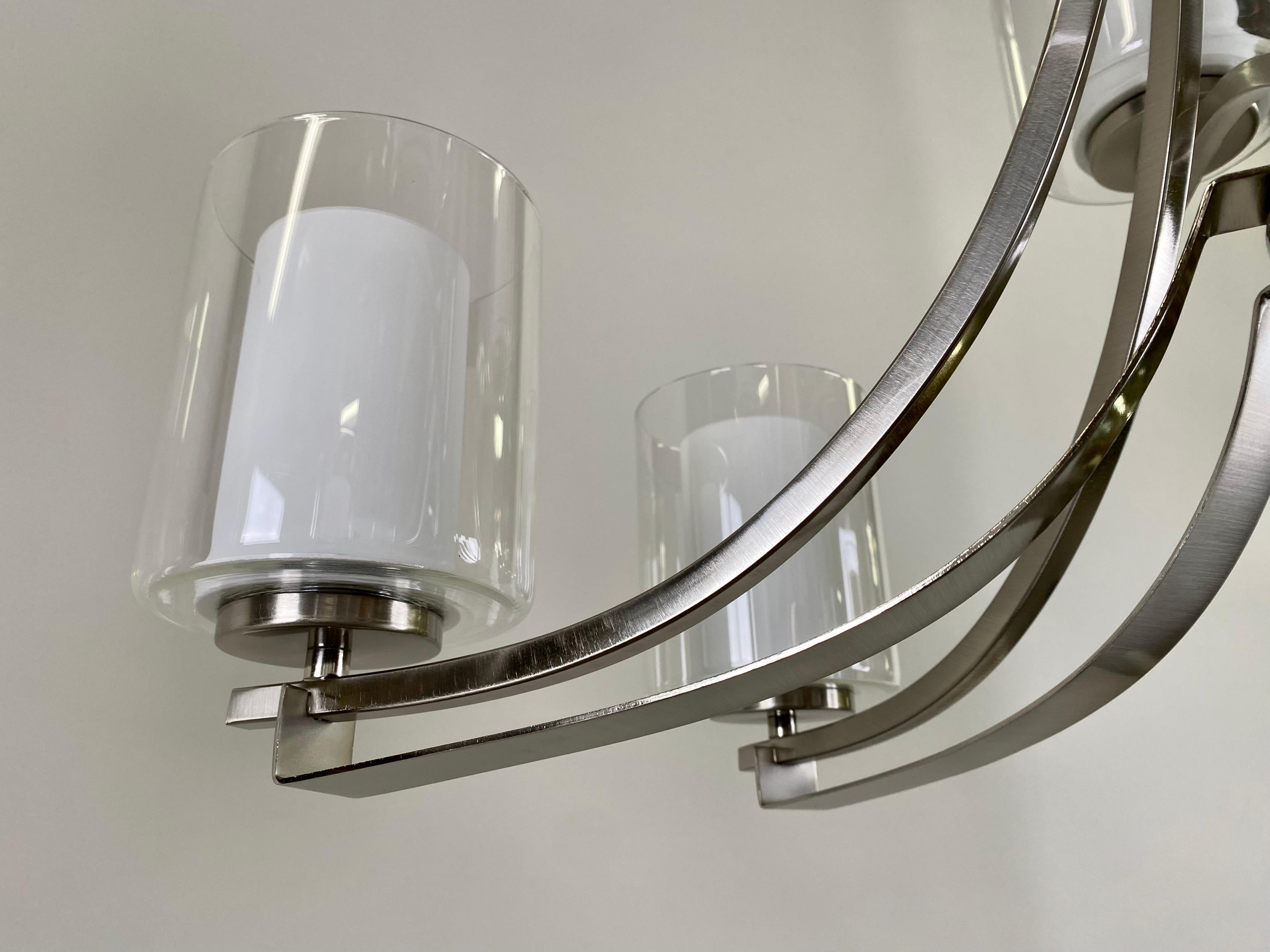 Modern Candle Style Chrome Chandelier - 9 Arms  For Sale 10