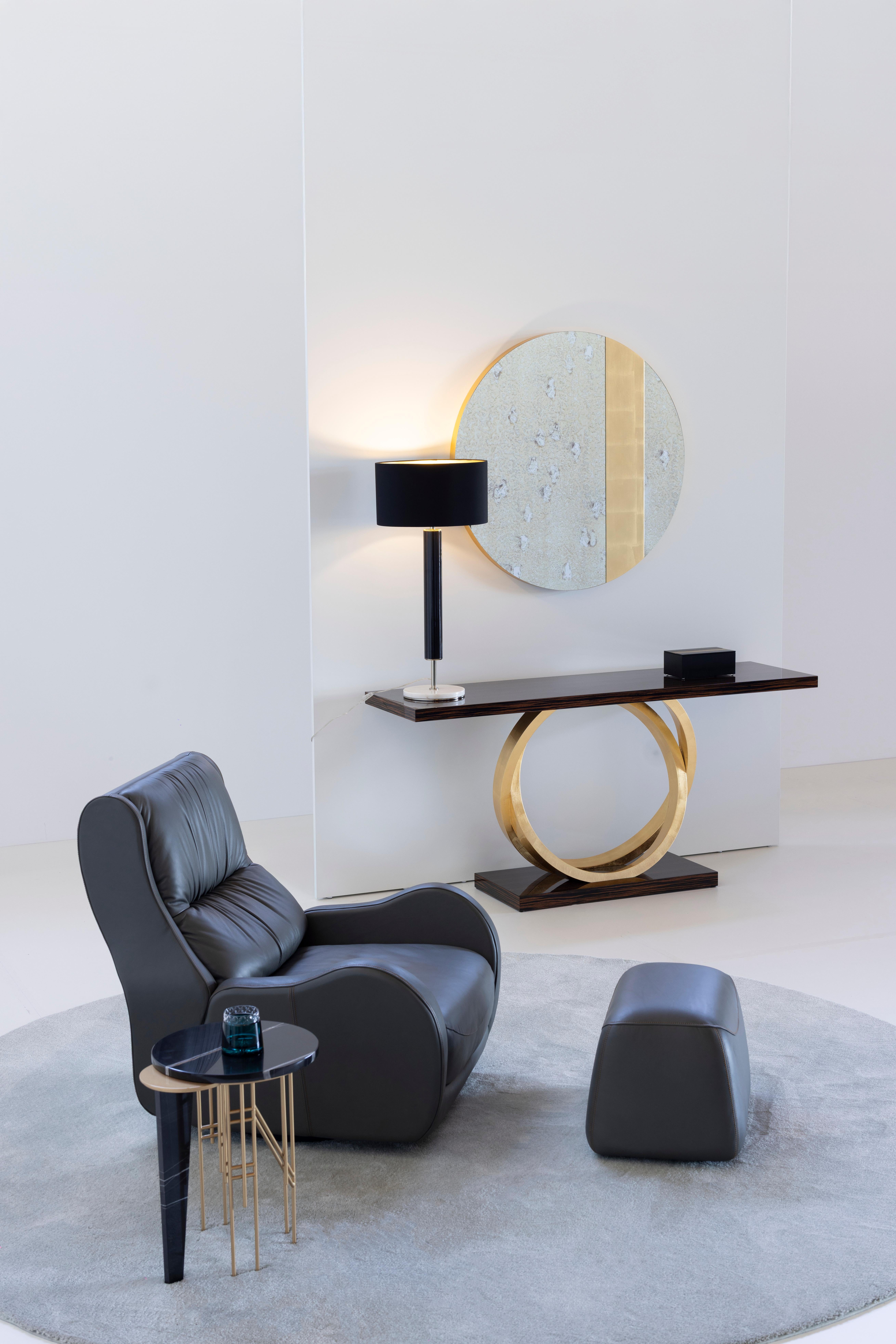 fauteuil de salon moderne en cuir