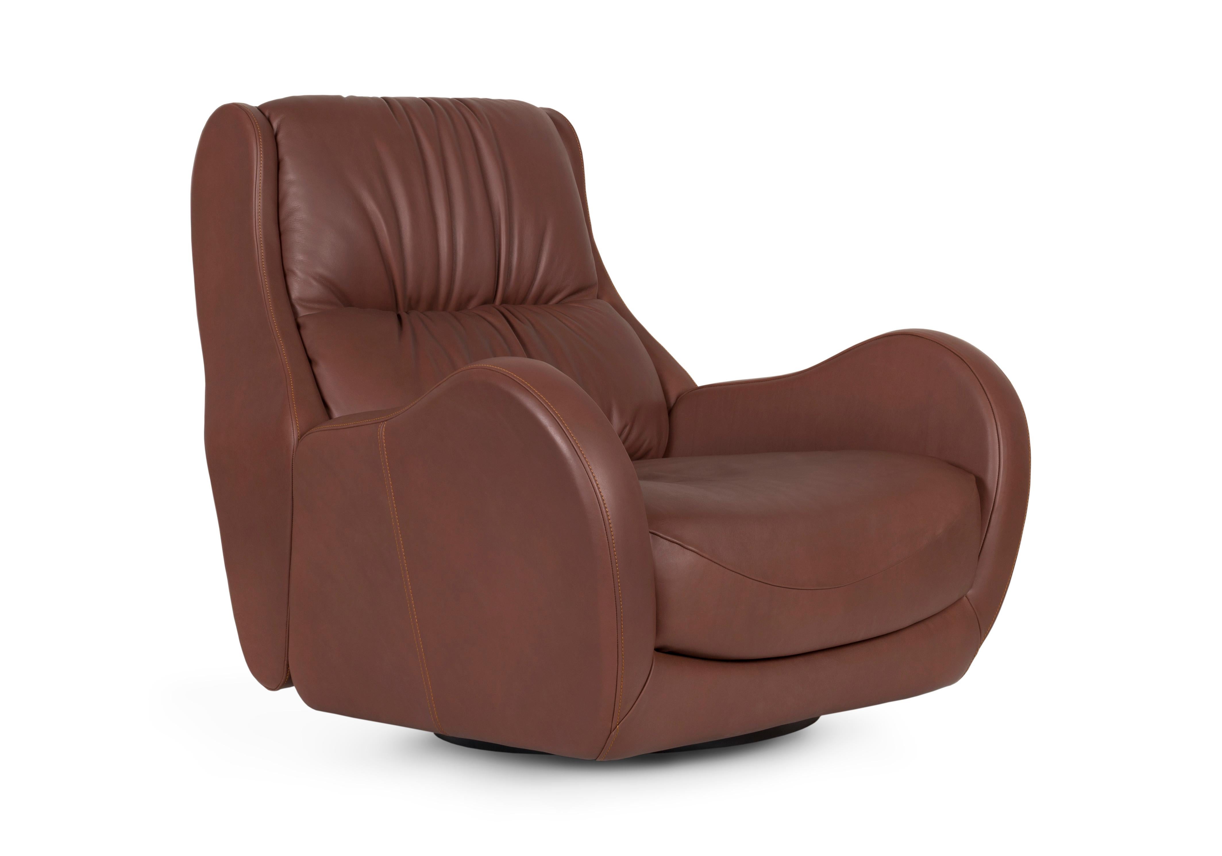 loungesessel drehbar leder